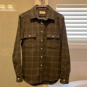 Taylor Stitch Leeward shirt in Olive Plaid